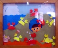 海边的螃蟹-幼儿园环境布置图片-WL030