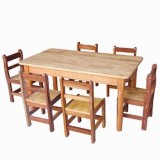 柳桉桌-WL11278A-幼儿园桌椅