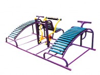 背腹肌组合器-户外健身器材-小区健身器材-WL9030A