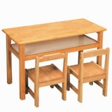 双人桌椅-WL11277C-幼儿园桌椅