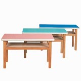 幼儿园桌椅-幼儿双人课桌WL11278F