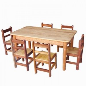 柳桉桌-WL11278A-幼儿园桌椅