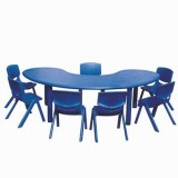 全塑月亮桌-幼儿园桌椅-WL11219A
