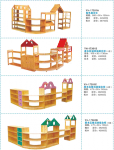 YH-17381原木区域活动组合柜